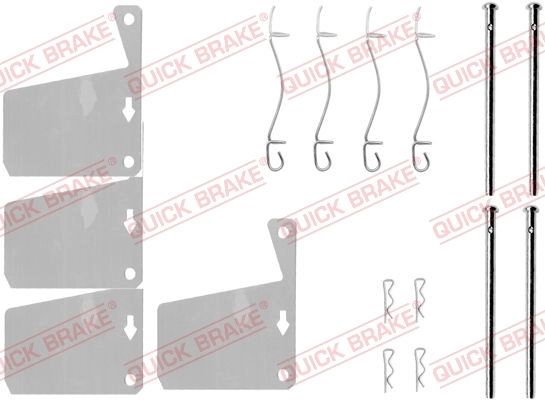 Accessory Kit, disc brake pad